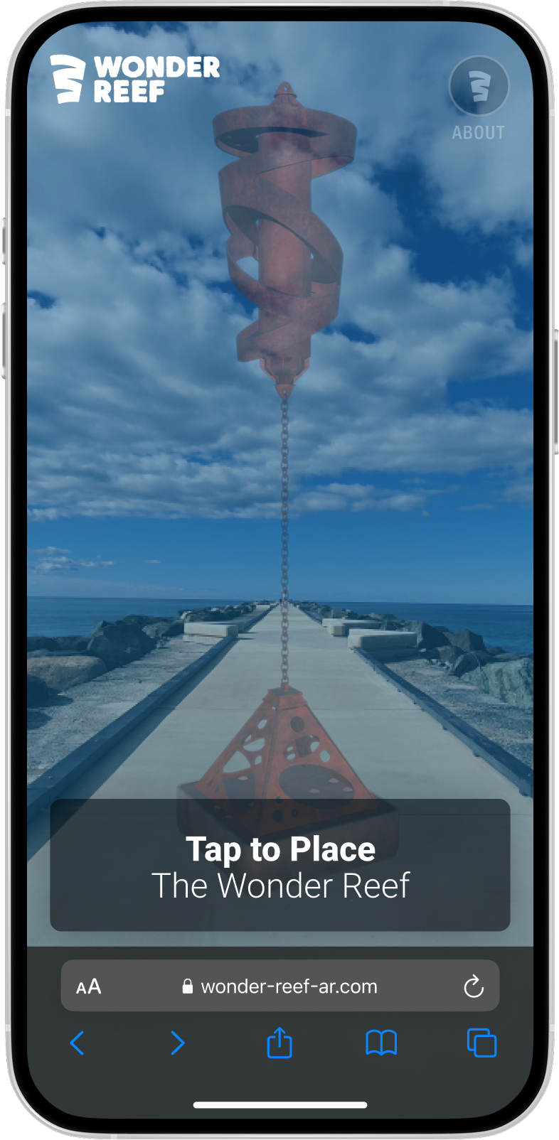 Wonder Reef - app information point