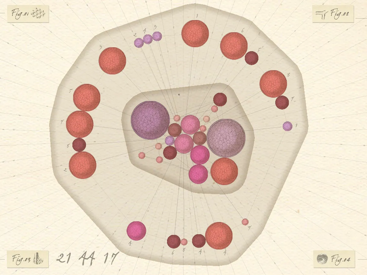 Haeckel clock artwork