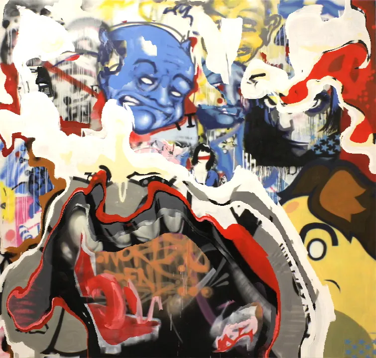 Timebomb - time distortion graffiti layer
