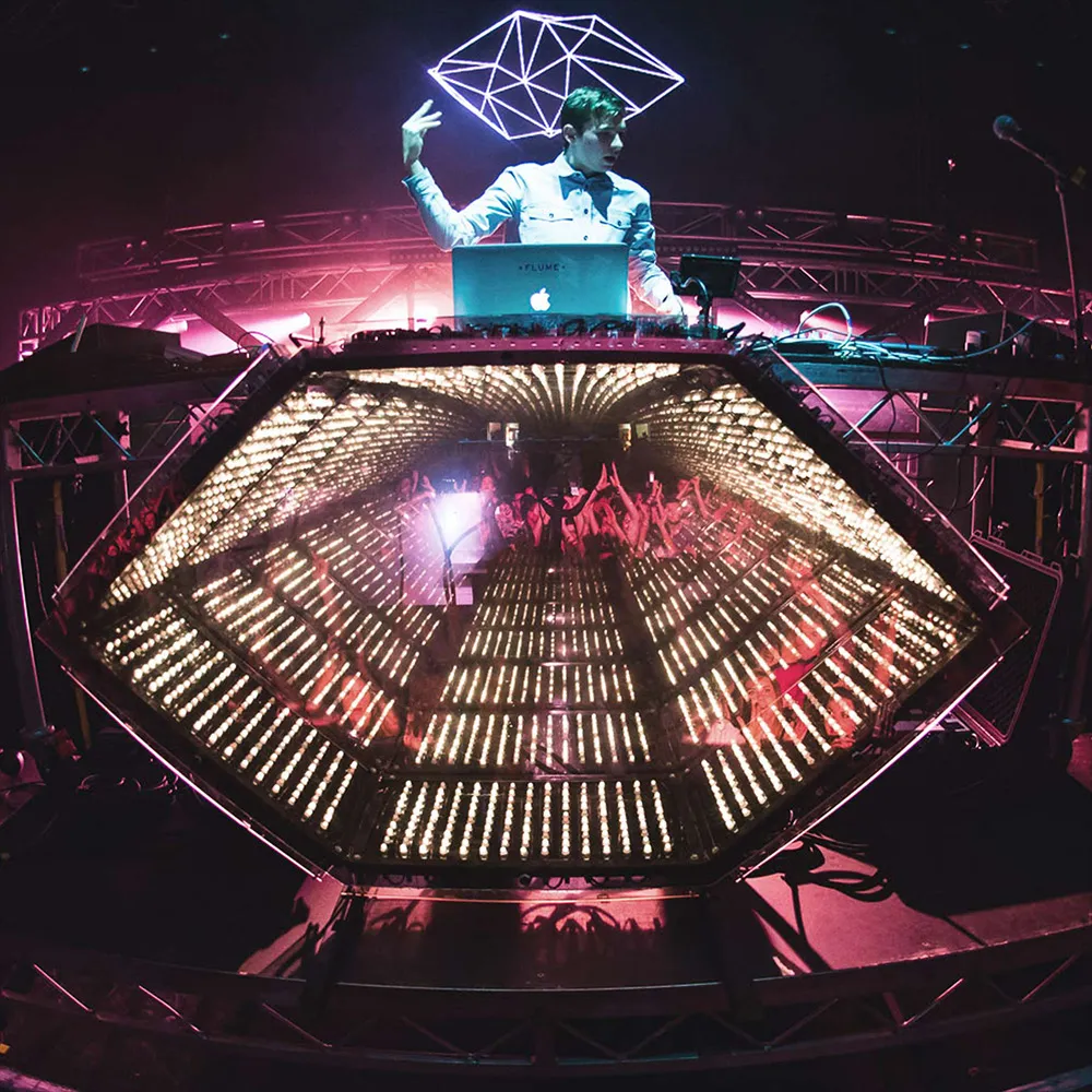 Flume performing on stage