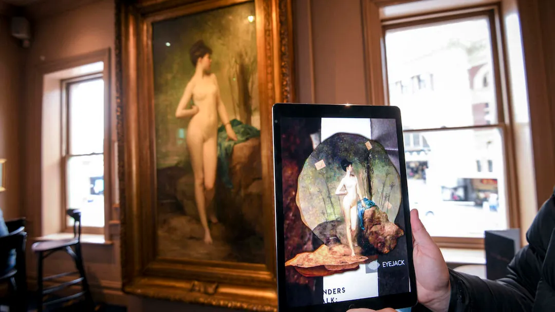 Portrait viewed in AR