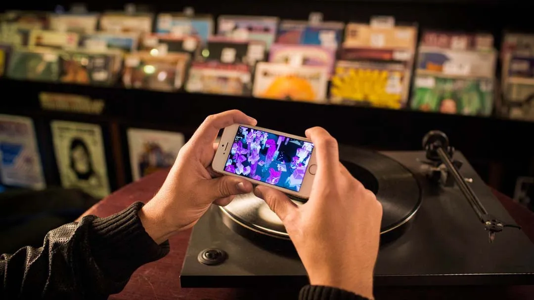 HoloDecks - colorful AR buildings on record