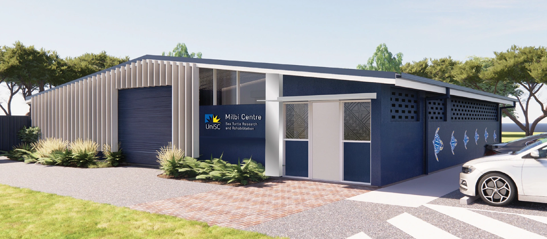 Milbi Centre exterior signage