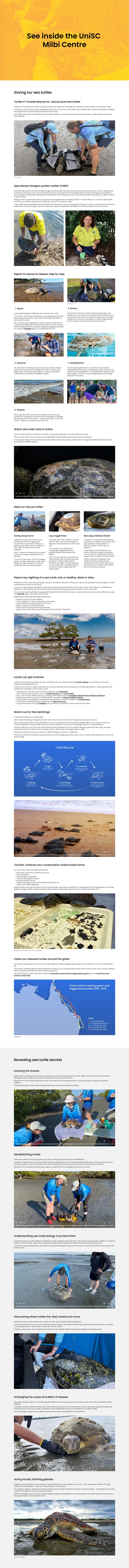 Milbi Centre website mockup 3