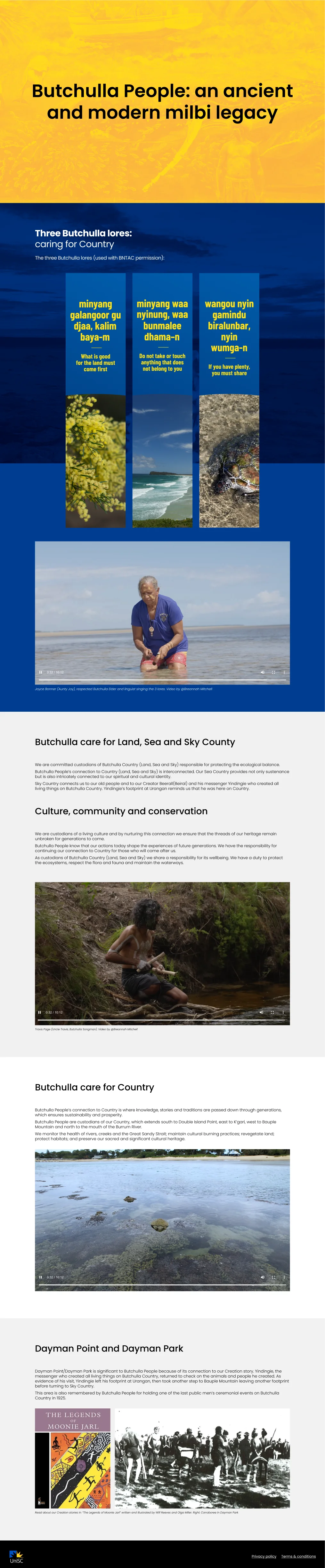 Milbi Centre website mockup 4