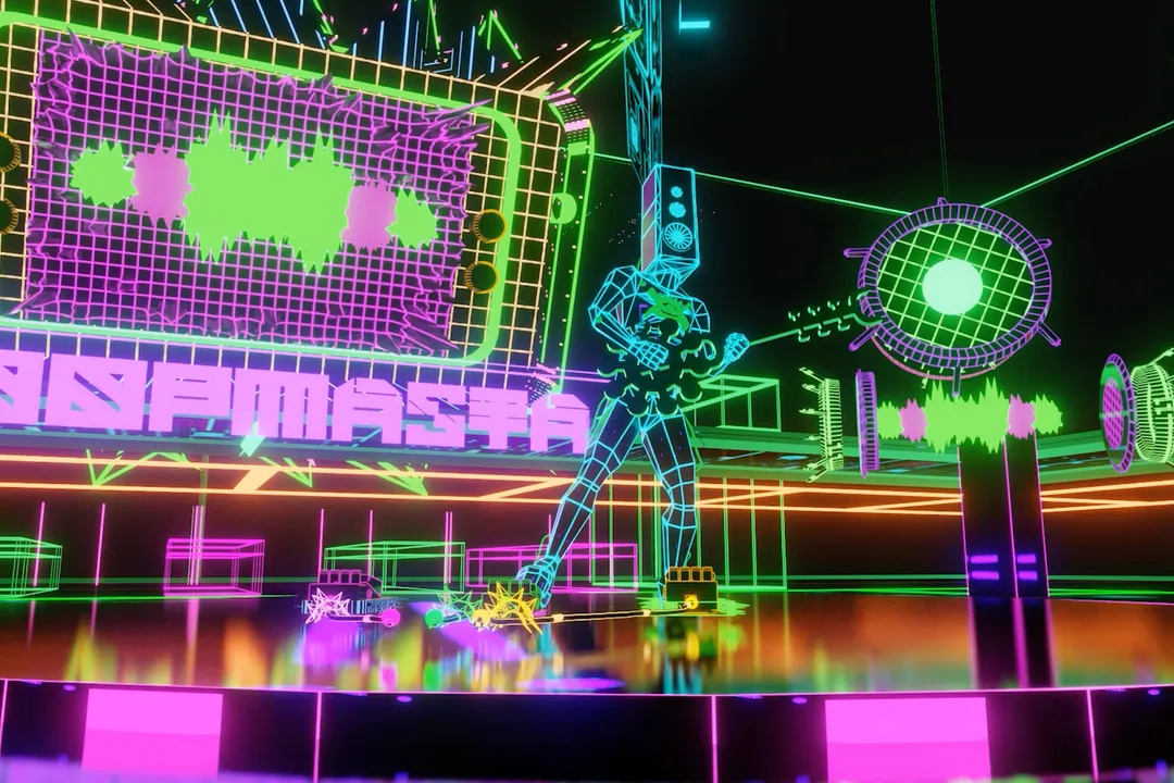 Loopmasta avatar inside The Dream Machine virtual world